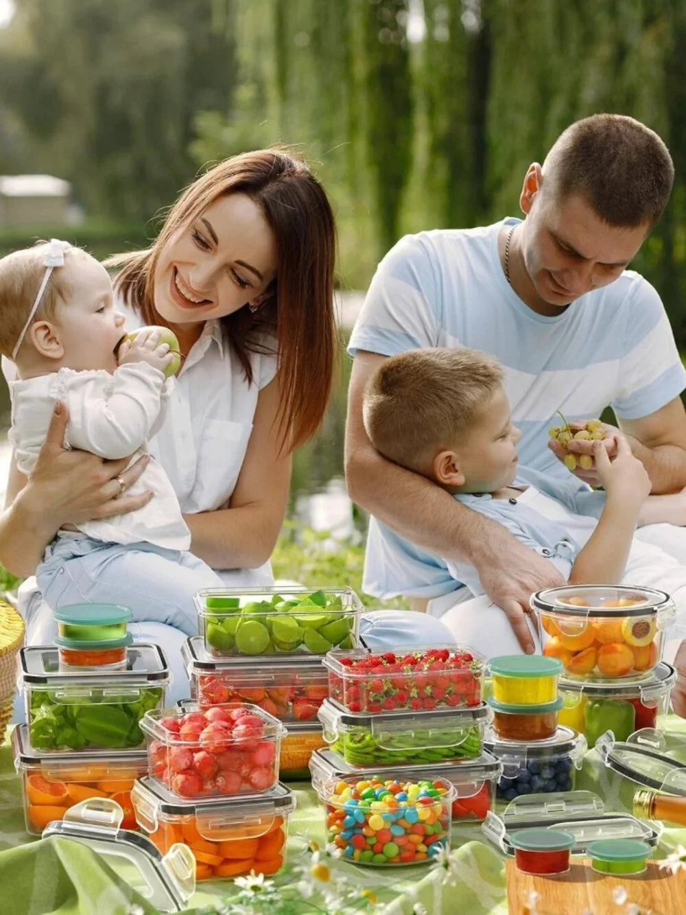 40-Piece BPA-Free Food Storage Containers Set | Leak-Proof Kitchen Organization